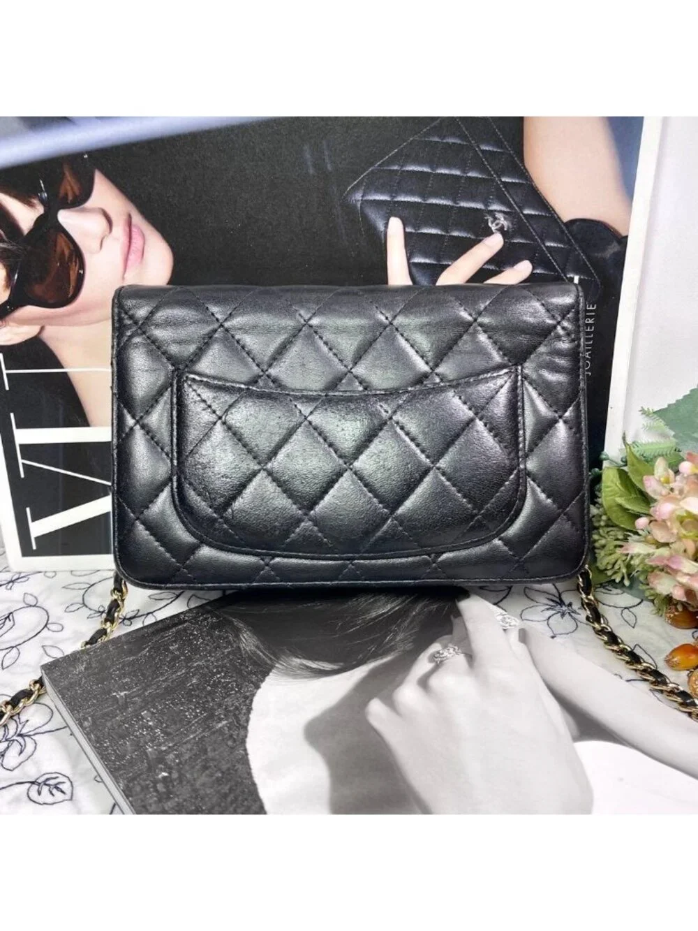 Chanel Chain Wallet Black Quilted Shoulder Bag
